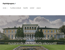 Tablet Screenshot of kapitalgruppen.se
